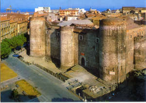 Cartolina Catania Castello Ursino (24834) Kina Italia