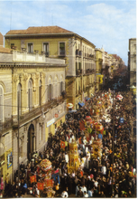 Carica l&#39;immagine nel visualizzatore di Gallery, Cartolina Catania Festa di Sant&#39;Agata - I Cerei (2) Kina Italia