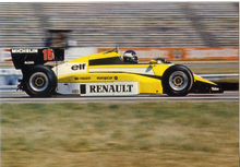 Carica l&#39;immagine nel visualizzatore di Gallery, Cartolina Auto Formula 1 - Renault n°15 (F/637) Kina Italia Anni &#39;80