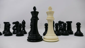 Pezzi scacchi in plastica triplo piombo (re 102 mm)