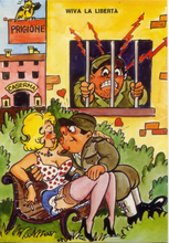 Carica l&#39;immagine nel visualizzatore di Gallery, Cartolina Militare Umoristica &quot;Wiva La Libertà&quot; (F/621) Kina Italia