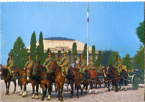 Cartolina Artiglieria a Cavallo con Pezzi Storici Mod.1911-Edizioni Saemec