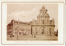 Carica l&#39;immagine nel visualizzatore di Gallery, Cartolina Grammichele Palazzo Comunale Vecchio e Chiesa Madre (A1)