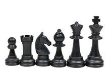 Carica l&#39;immagine nel visualizzatore di Gallery, Pezzi scacchi in plastica Black\Cream da torneo (re 96 mm)