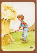 Carica l&#39;immagine nel visualizzatore di Gallery, Cartolina Postcard Illustrazione Bambini in Campagna (1422/A) Garami Milano