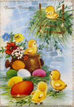 Carica l&#39;immagine nel visualizzatore di Gallery, Cartolina Buona Pasqua Saemec S/237[2] - Pulcini