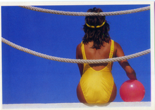 Carica l&#39;immagine nel visualizzatore di Gallery, Cartolina Fantasia Italcards (S/91) - Ragazza con Palla
