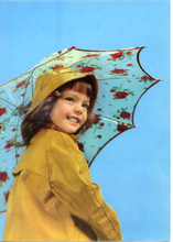 Carica l&#39;immagine nel visualizzatore di Gallery, Cartolina Bambina con Ombrello - Rotalcolor Rotalfoto Milano R.104/bis (4)