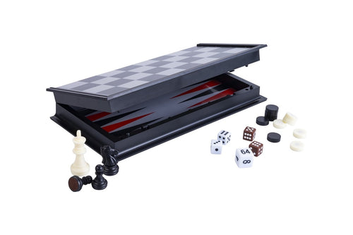 Set Scacchi/ Backgammon Magnetico in plastica 24x24 cm