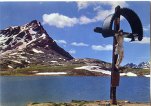 Carica l&#39;immagine nel visualizzatore di Gallery, Cartolina Crocifisso del Lago Bianco - Passo di Gavia (602/1) SAR