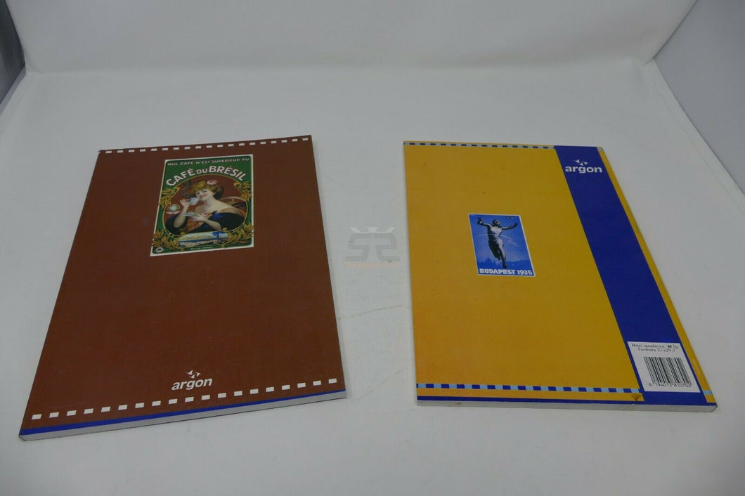 5 Maxi Quaderno Cartonato Formato 21 x 29,7 cm 48 fogli [ARGON] -Rigatura A - Scuola elementare classe prima e seconda