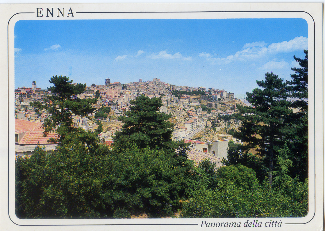 Cartolina  Enna Panorama della Città (156) Italcards