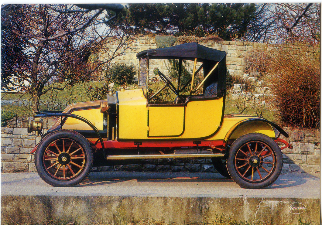 Cartolina Postcard Auto Renault 1912 Type: AX 6 H.P. (2/2097/L) Garami Milano