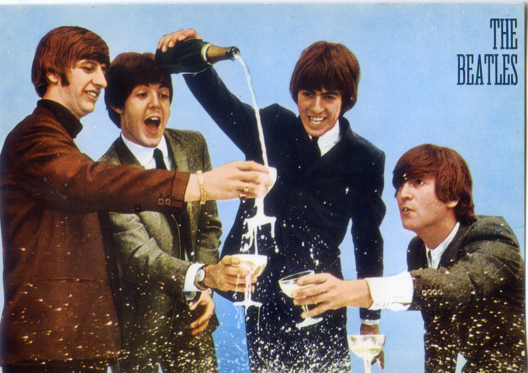 Cartolina The Beatles - Silvercart Milano - Anni '60