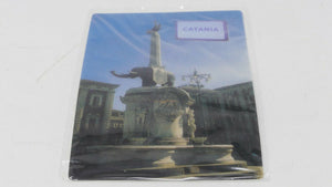 Cartolina in resina Catania-Fontana dell'Elefante