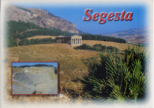 Carica l&#39;immagine nel visualizzatore di Gallery, Cartolina di Segesta il Tempio Dorico e il Teatro - Kina Italia