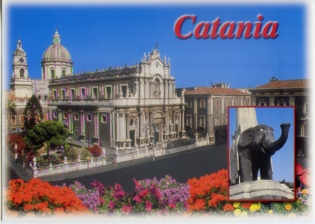 Cartolina Catania Piazza Duomo [48162] Kina Italia