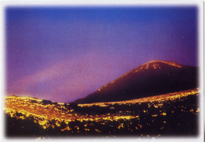 Cartolina Etna in Eruzione -Visione Notturna (50254) Kina Italia