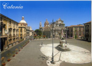 Cartolina Catania Piazza Duomo Panoramica [25722] GMC
