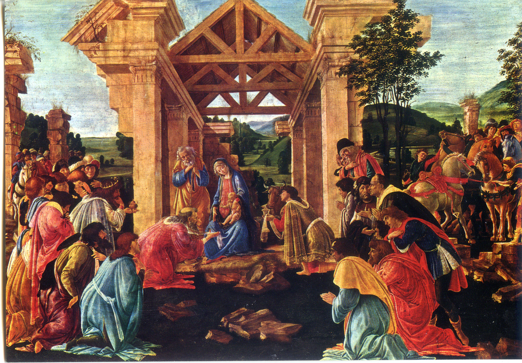 Cartolina L'Adorazione dei Magi - Botticelli (2/8909/12) Garami Milano
