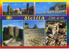 Carica l&#39;immagine nel visualizzatore di Gallery, Cartolina Sicilia L&#39;Isola del Sole (178)