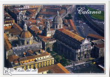 Carica l&#39;immagine nel visualizzatore di Gallery, Cartolina Catania (Sicilia dal Cielo) Panoramica aerea del Duomo (137)