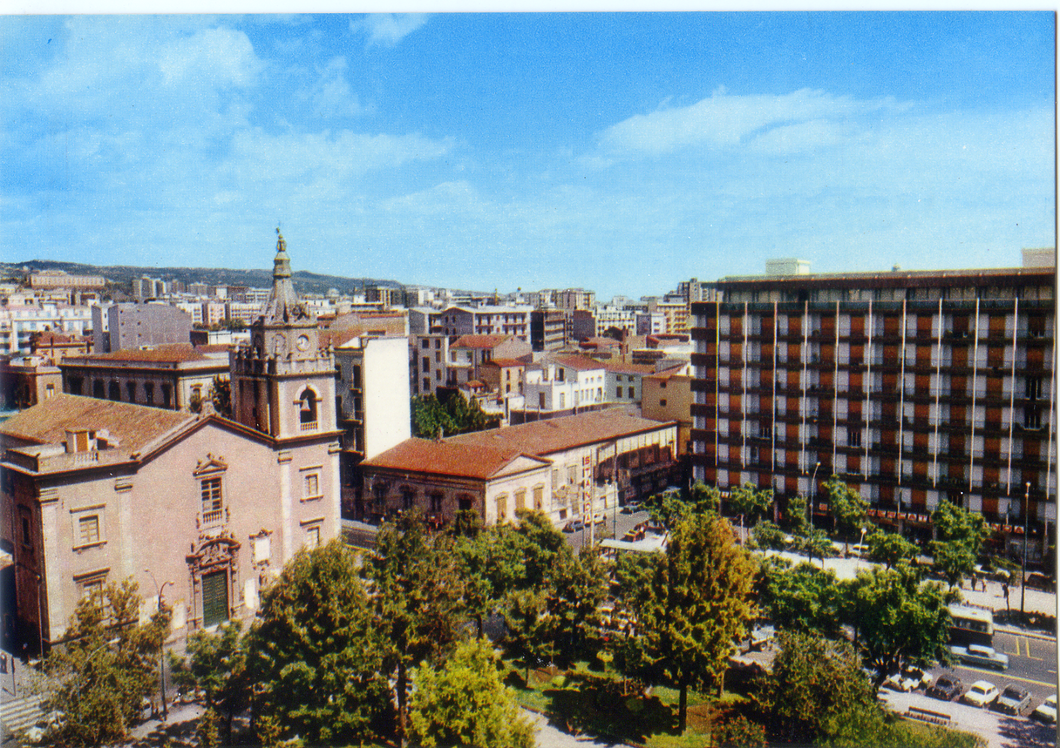 Cartolina Catania Piazza Cavour - Stab Grafico Cesare Capello Milano Anni '60