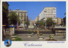 Carica l&#39;immagine nel visualizzatore di Gallery, Cartolina Catania Piazza Stesicoro [55815] Kina Italia