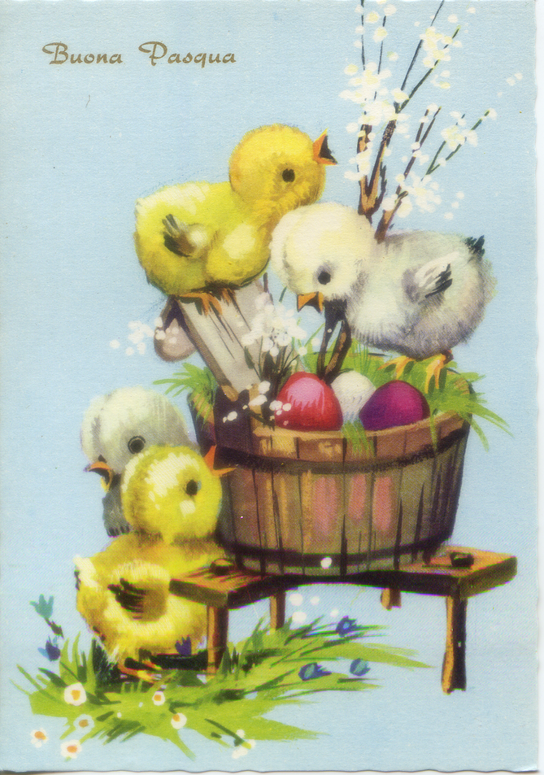 Cartolina Buona Pasqua Saemec (S/393-2)