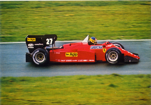 Cartolina Auto Formula 1 - Ferrari n°27 (F/637) Kina Italia Anni '80