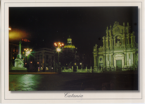 Cartolina Catania Piazza Duomo (Notturno) [51664/C] Kina Italia