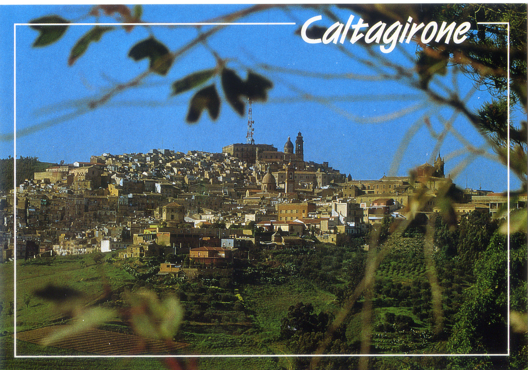 Cartolina Caltagirone-Città della Ceramica-Panorama (33214/F) Kina Italia