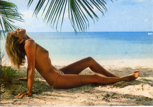 Cartolina Nudo di Donna sulla Spiaggia - Kina Italia F/638(7)