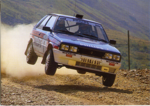 Cartolina Renault 11 Turbo (Rally)[Jean Ragnotti e Pierre Thimonier] (B) Garami