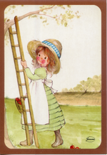 Carica l&#39;immagine nel visualizzatore di Gallery, Cartolina Postcard Illustrazione Bambini in Campagna (1423/D) Garami Milano