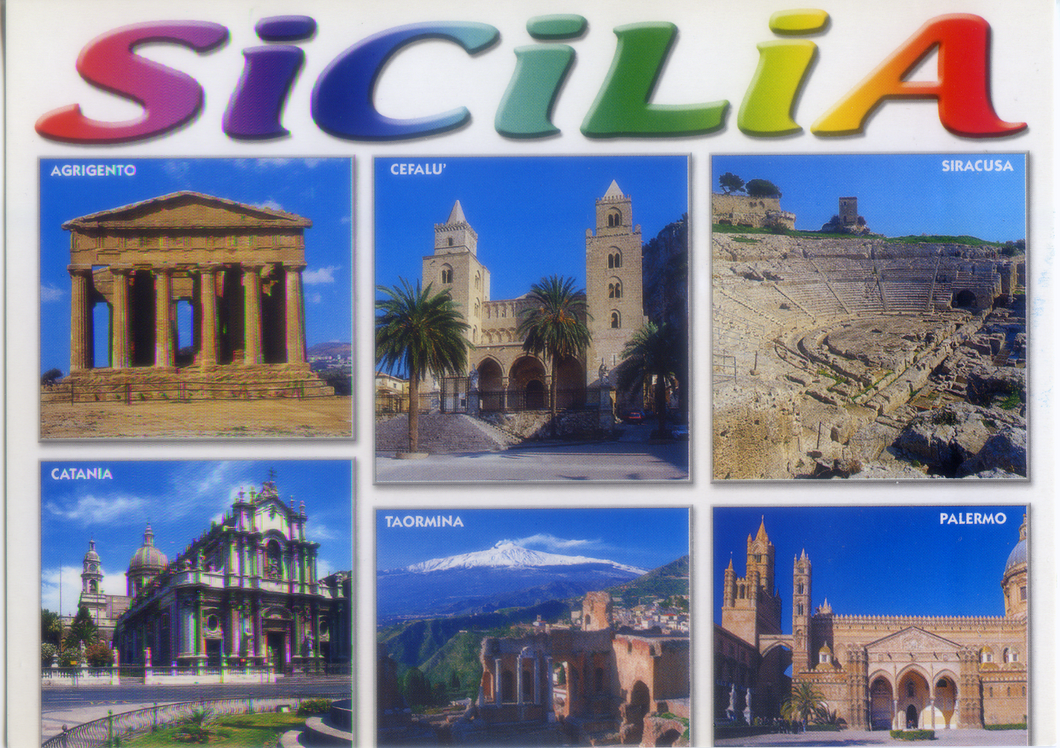 Cartolina Sicilia (1009) - Officina Grafica Bolognese