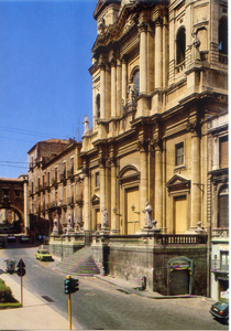 Cartolina Catania Piazza San Francesco [24828] Kina Italia - Vintage