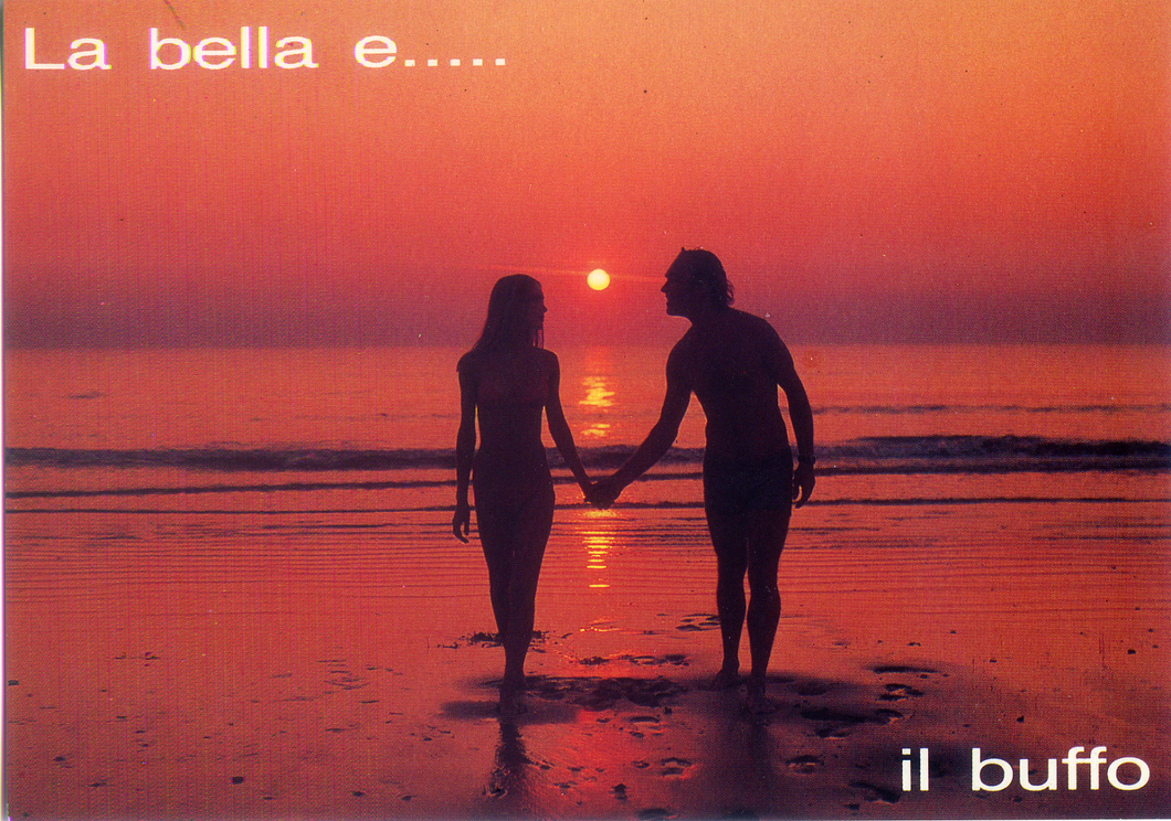 Cartolina Fantasia Italcards (S/32/2) - La Bella e.... il Buffo