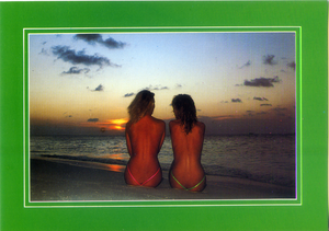 Cartolina Fantasia Italcards (S/36/31) - Ragazze in Spiaggia