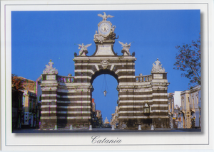 Cartolina Catania Porta Garibaldi [53676] Kina Italia