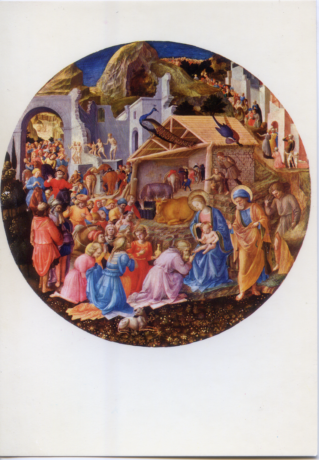 Cartolina L'Adorazione dei Magi-Fra Angelico e Fra Filippo Lippi-Garami Milano