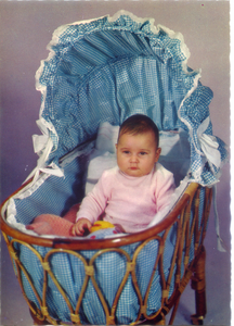 Cartolina Bimba in Culla Postcard Baby Cecami 808 (5)