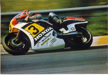 Carica l&#39;immagine nel visualizzatore di Gallery, Cartolina Moto GP - Honda n° 3 - Randy Mamola (F/636) Kina Italia (8)