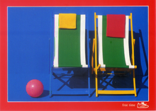 Carica l&#39;immagine nel visualizzatore di Gallery, Cartolina Fantasia Italcards Free Time Collection (509) - Sdraio con Palla