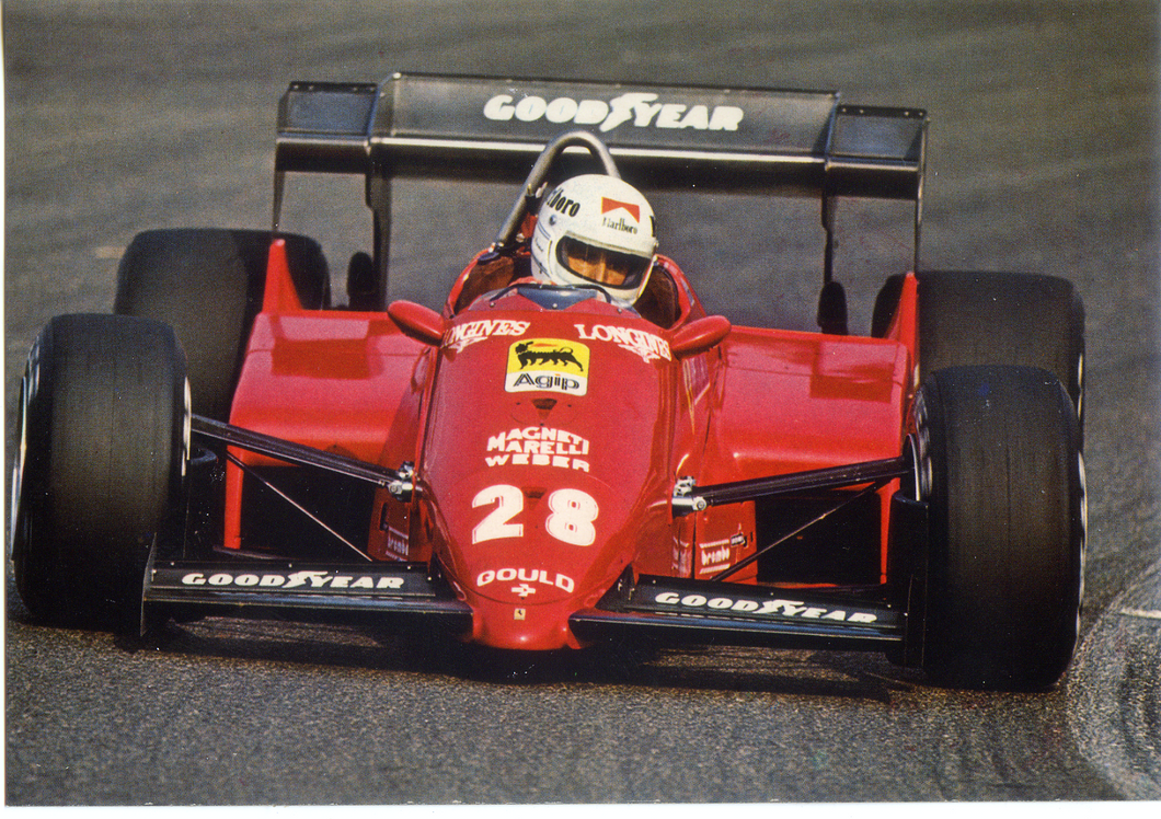 Cartolina Auto Formula 1 - Ferrari n°28 (F/637) Kina Italia Anni '80