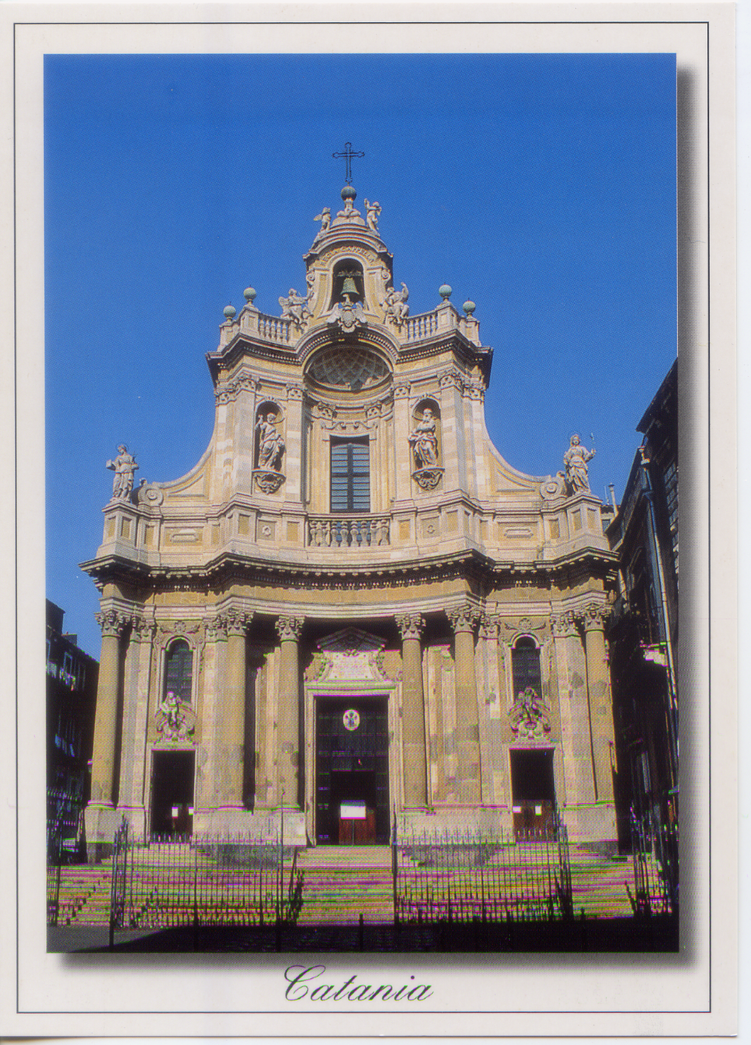 Cartolina Catania Chiesa della Collegiata [53675] Kina Italia