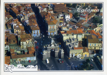 Carica l&#39;immagine nel visualizzatore di Gallery, Cartolina Catania Veduta aerea del Fortino (134) Arcangelo Santagati Editore