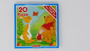 Puzzle 20 Waddingtons "Winnie the pooh" in legno - Vintage