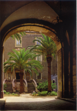 Carica l&#39;immagine nel visualizzatore di Gallery, Cartolina Catania Palazzo San Giuliano - Il Cortile (24824) Kina Italia