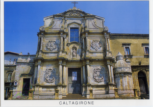 Cartolina Caltagirone - Chiesa dell'Immacolata (54646) Kina Italia Milano